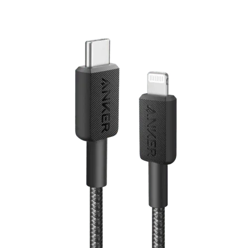 Anker 322 USB-C to Lightning Cable Braided (0.9m/3ft) -Black